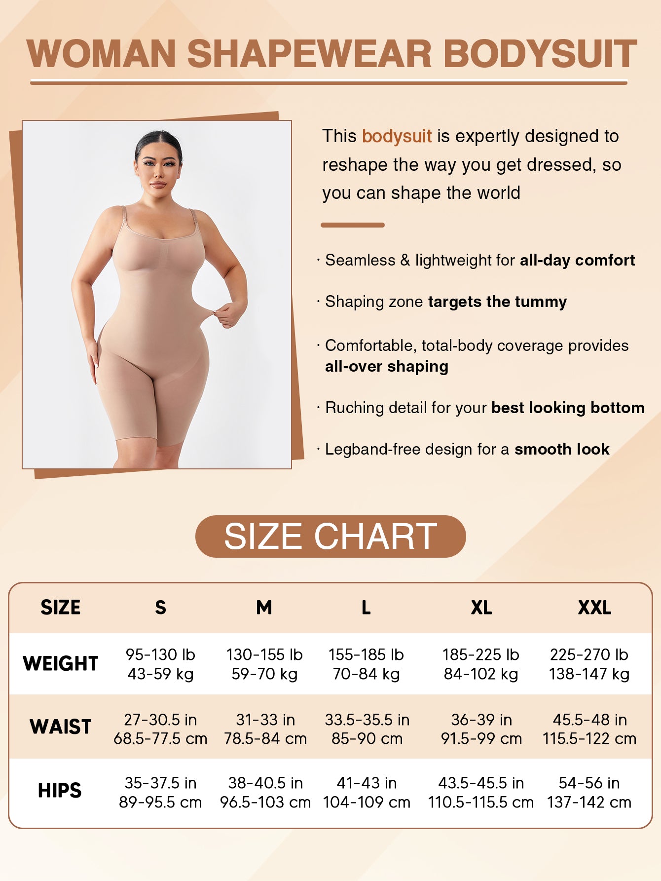 Full Body Shaper Jumpsuit Fajas Smoothing Butt Lifter Thigh Slimmer Shorts