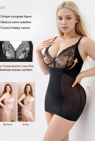 Adjustable Straps Lace Cami Shaping Fajas Cami Body Shaper Lingerie for Women