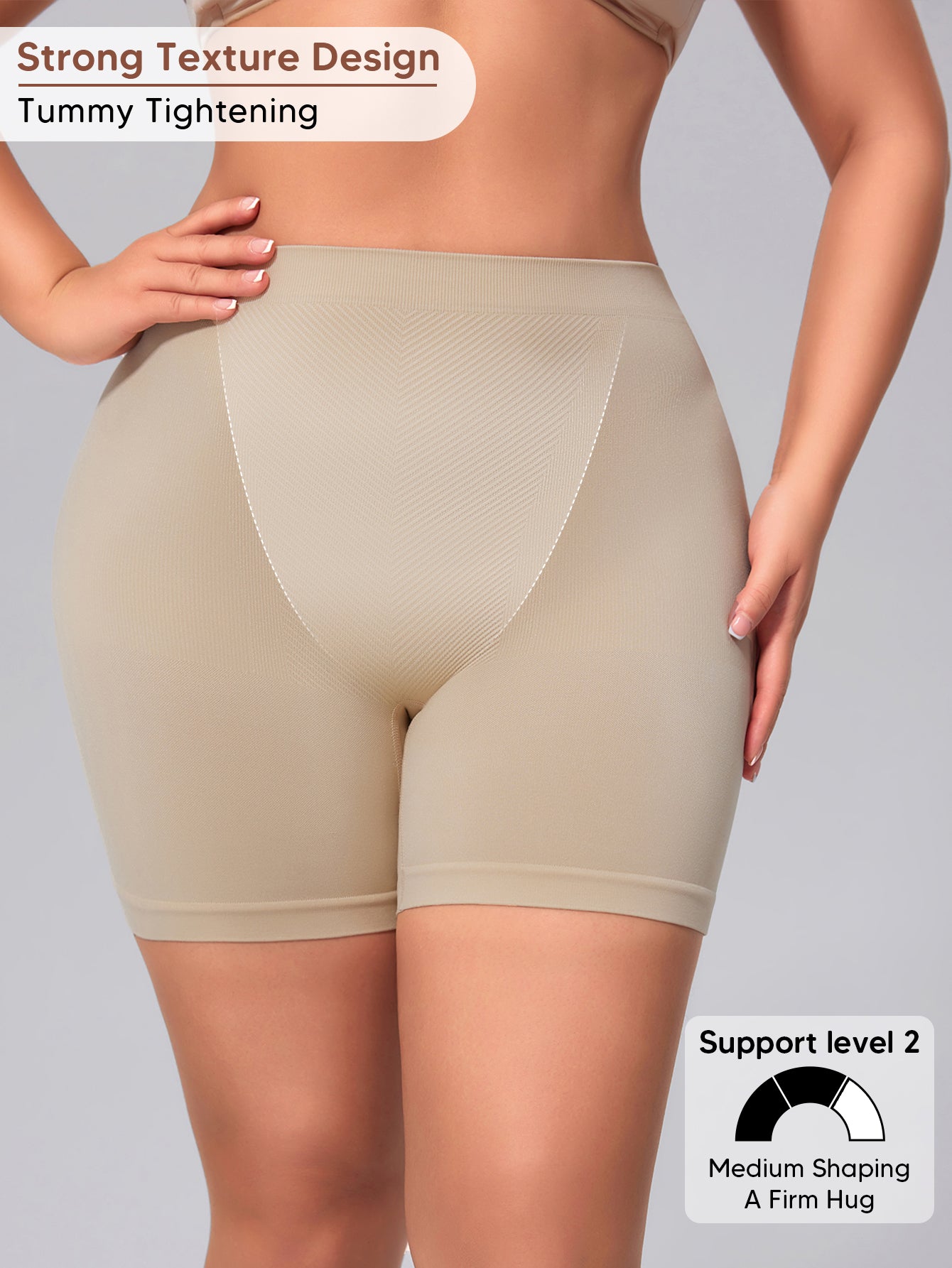 Seamless Shaping Slip Shorts for Women Light Tummy Control Shapewear Panties