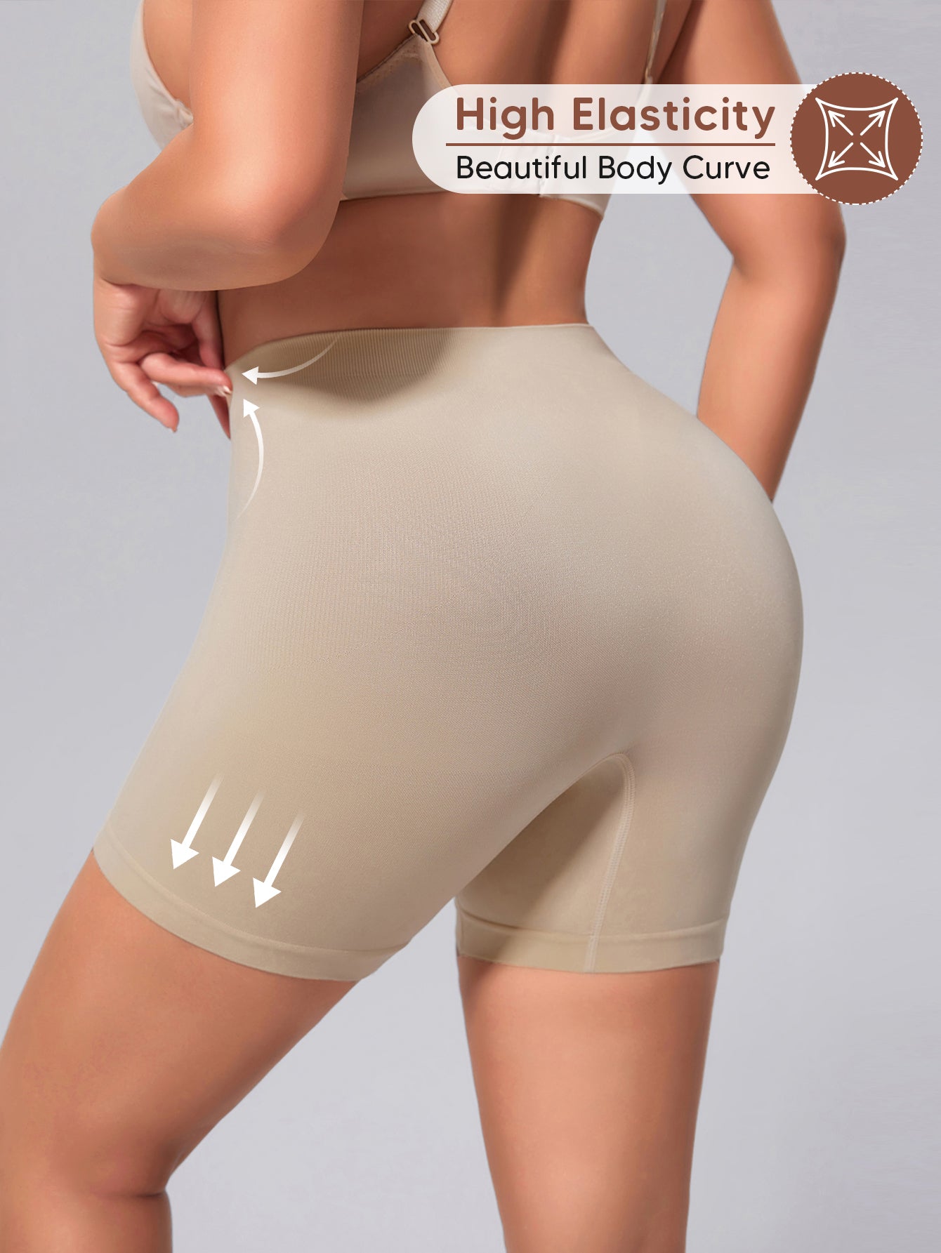 Seamless Shaping Slip Shorts for Women Light Tummy Control Shapewear Panties