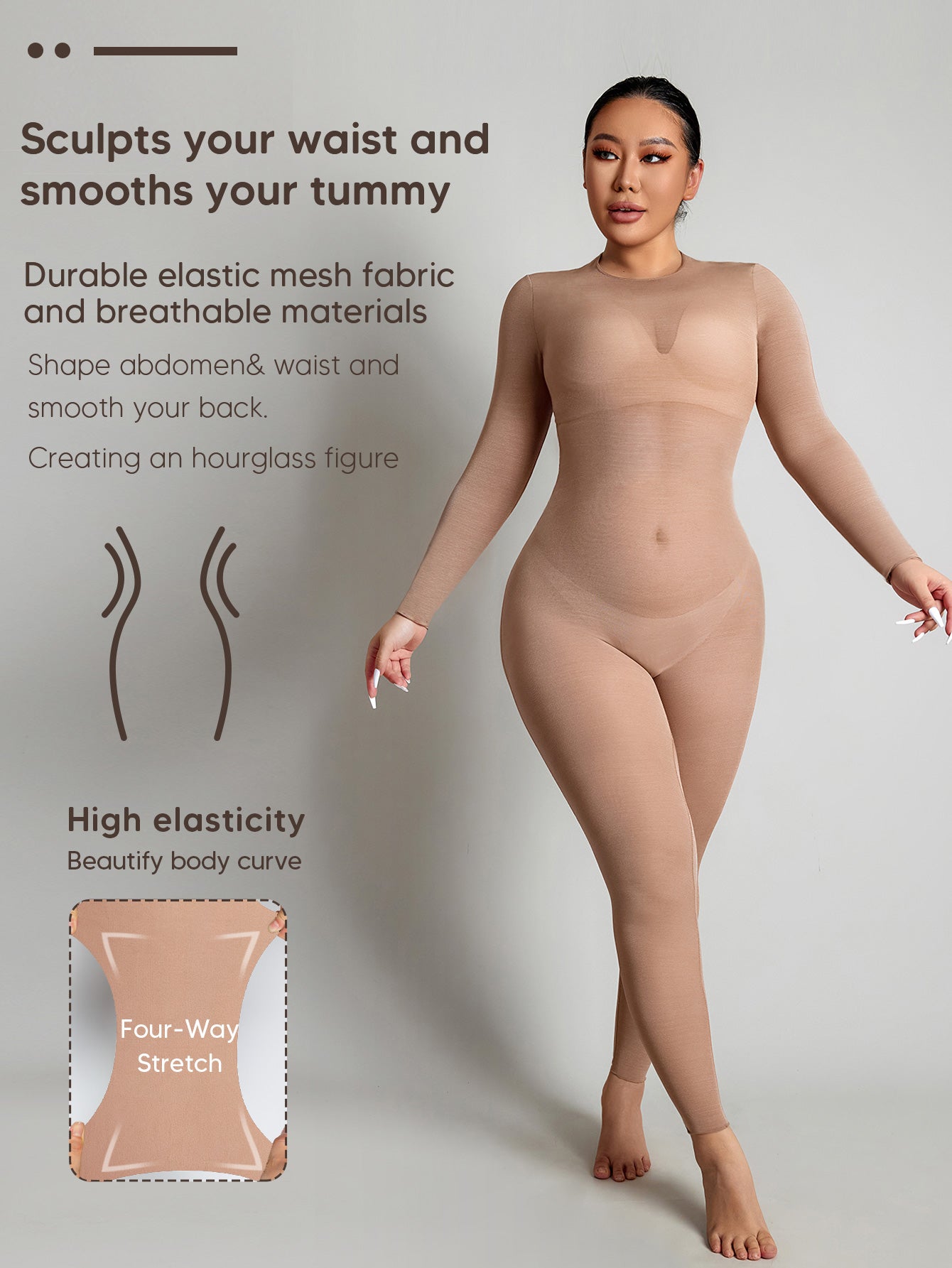 Sexy Sheer See Through Mesh Zippered Jumpsuit For Women Bodycon Outfits