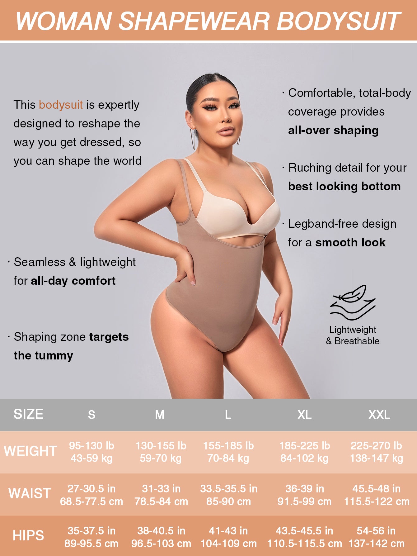 Thong Shapewear Bodysuit for Women Open Bust Sculpting Lifting Body Shaper