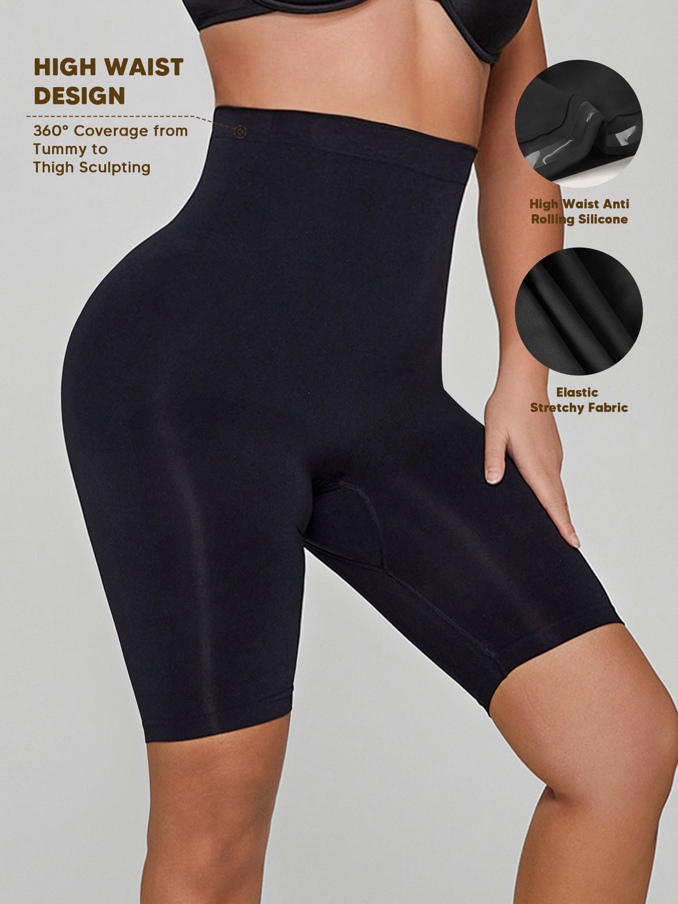 Flexible Fit Firm Control Shaping Shorts Thigh Slimming Shapewear