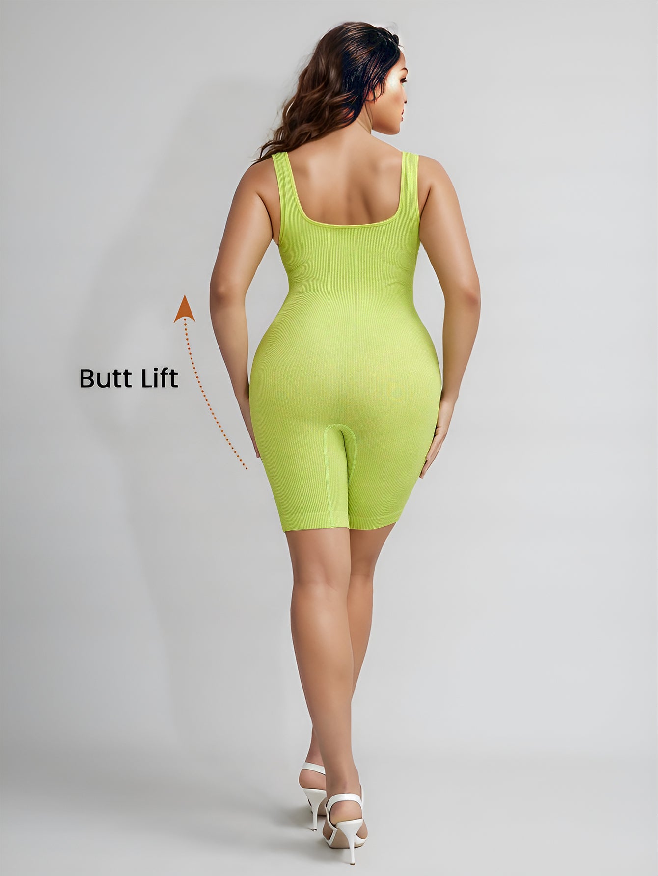 Women's Jumpsuits Seamless Ribbed One Piece Yoga Workout Tank Top Shorts