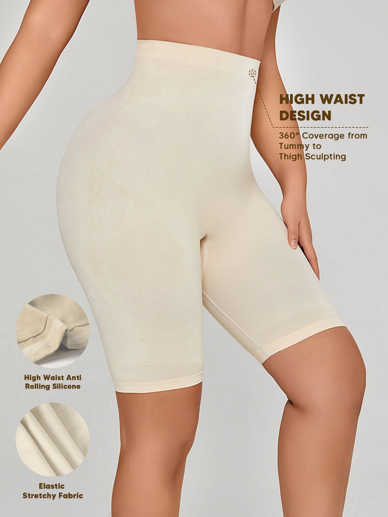 Flexible Fit Firm Control Shaping Shorts Thigh Slimming Shapewear