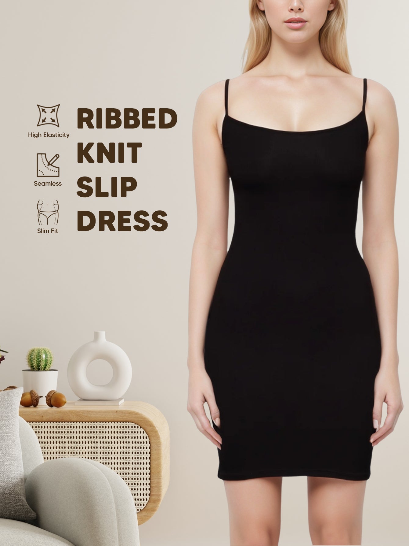 Women's Casual Bodycon Dresses for Women Sleeveless Nightgown