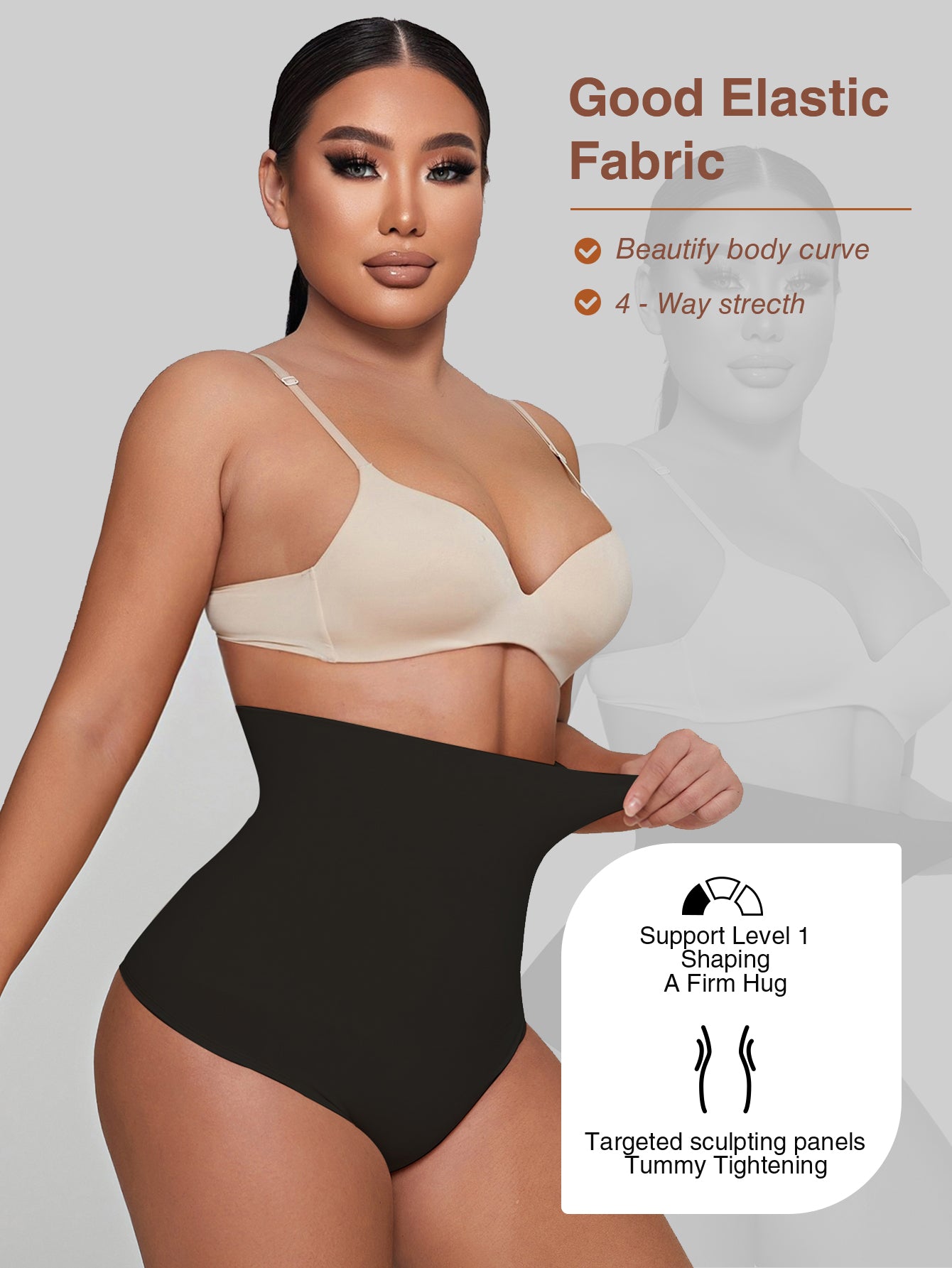 Tummy Control Thong Shapewear for Women Shaping Underwear Seamless Panties Girdle