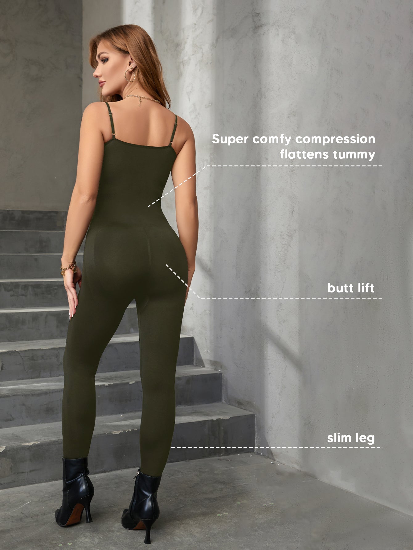 Sleeveless Spaghetti Strap Bodycon Ribbed One Piece Jumpsuits Rompers