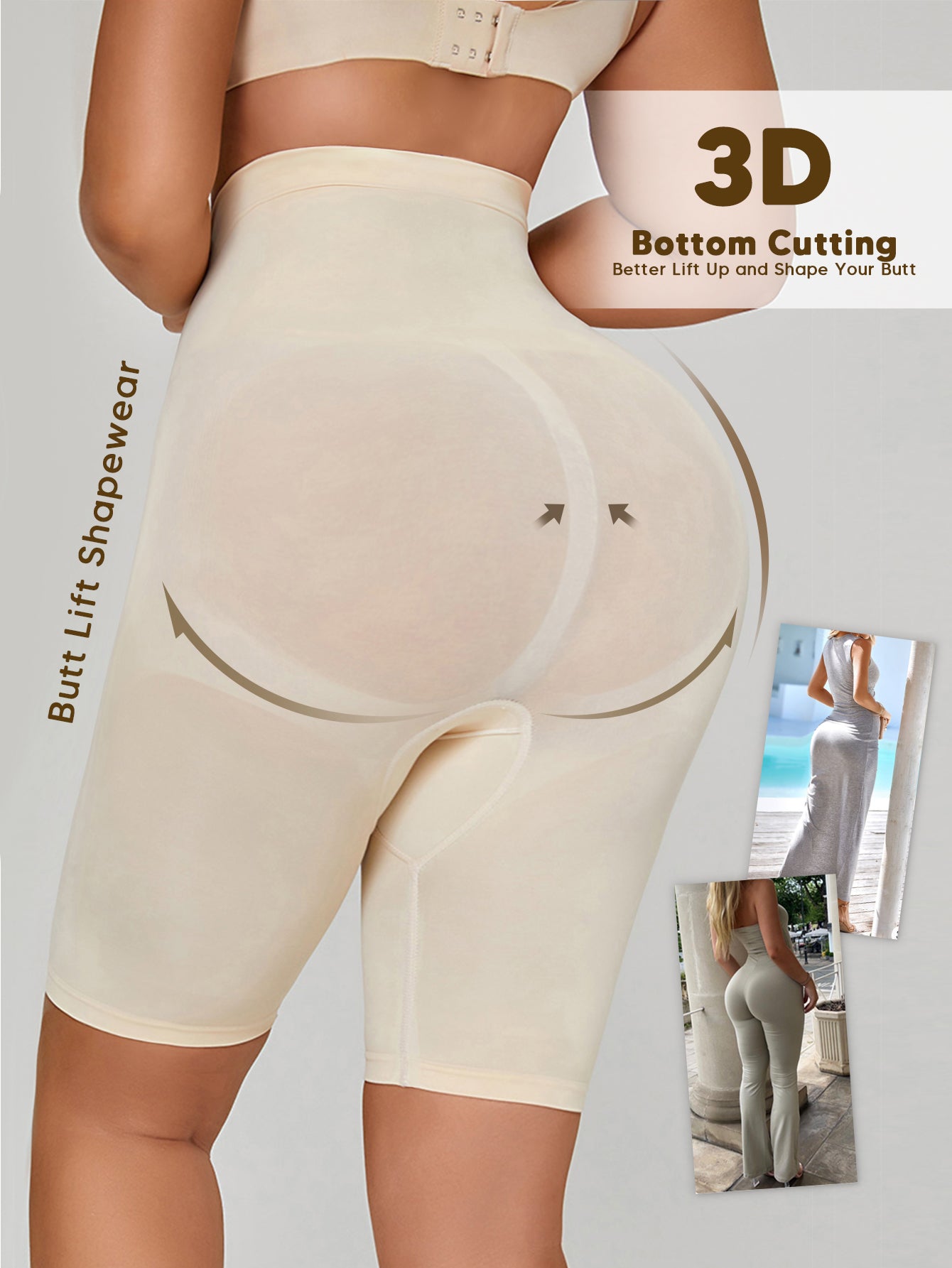 Flexible Fit Firm Control Shaping Shorts Thigh Slimming Shapewear