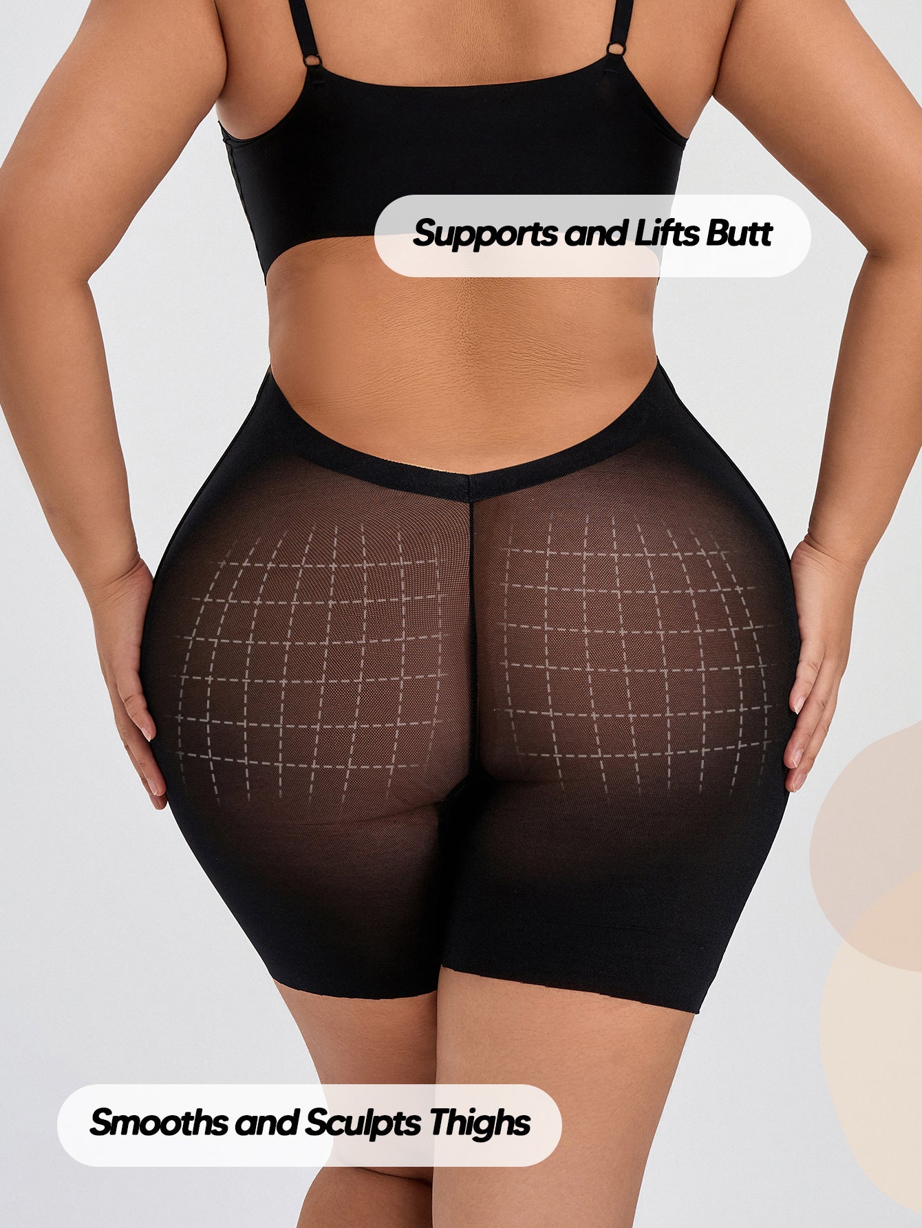 Sheer Sculpt Shaping Boyshorts Panties for Women Slip Shorts Underwear