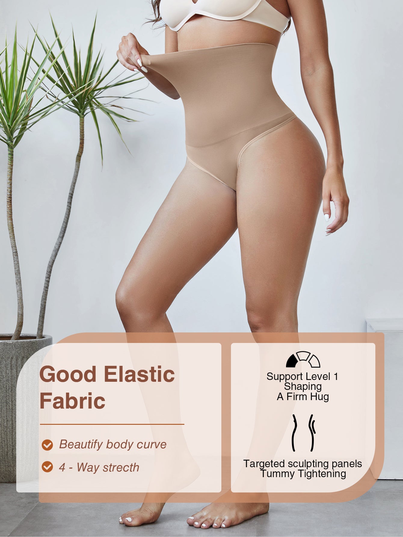 Tummy Control Thong Shapewear for Women Shaping Underwear Seamless Panties Girdle