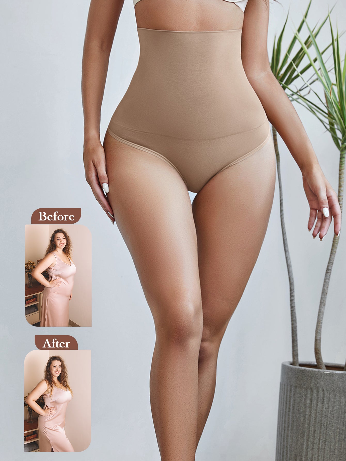 Tummy Control Thong Shapewear for Women Shaping Underwear Seamless Panties Girdle