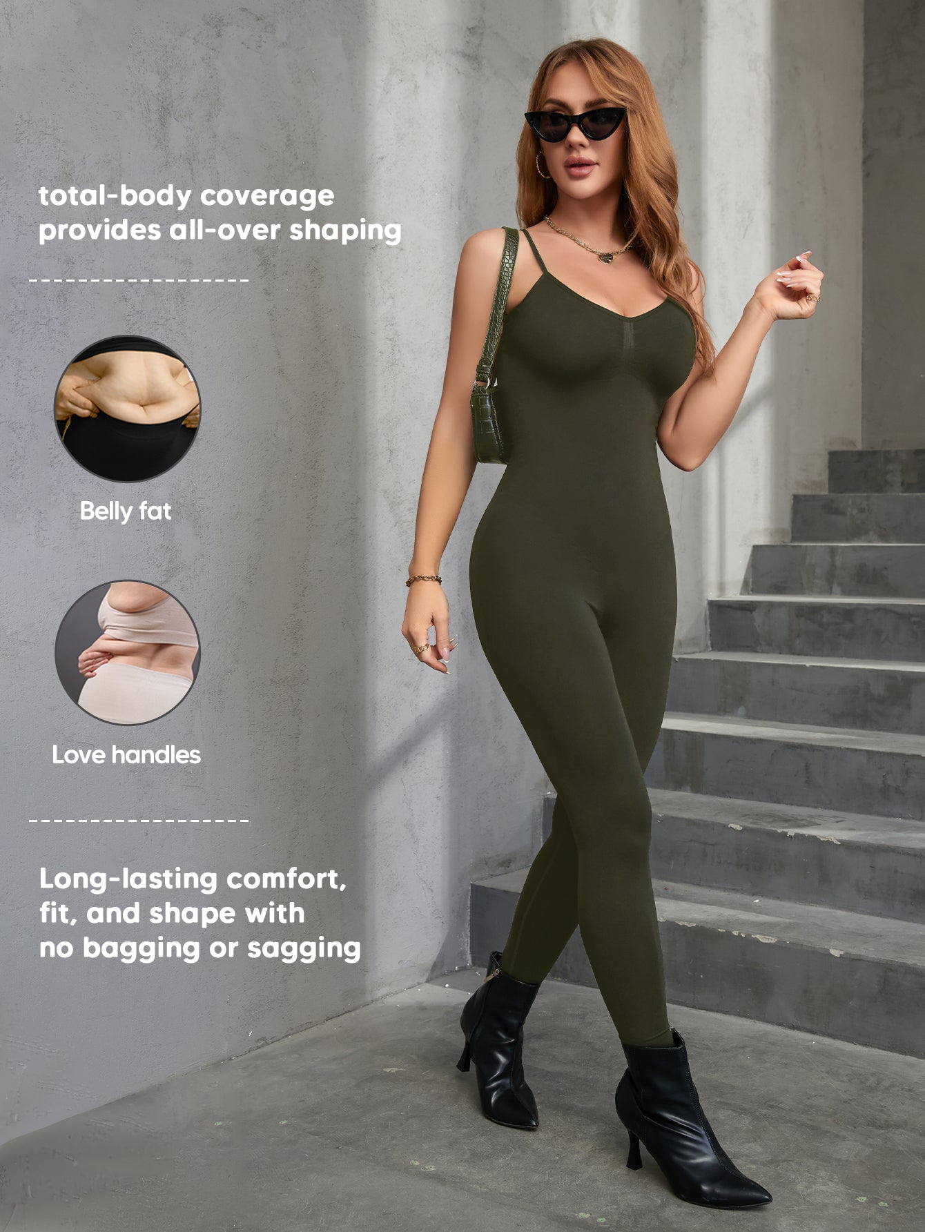Sleeveless Spaghetti Strap Bodycon Ribbed One Piece Jumpsuits Rompers