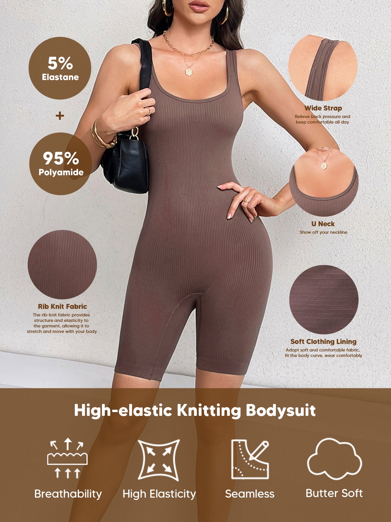 Women's Jumpsuits Seamless Ribbed One Piece Yoga Workout Tank Top Shorts