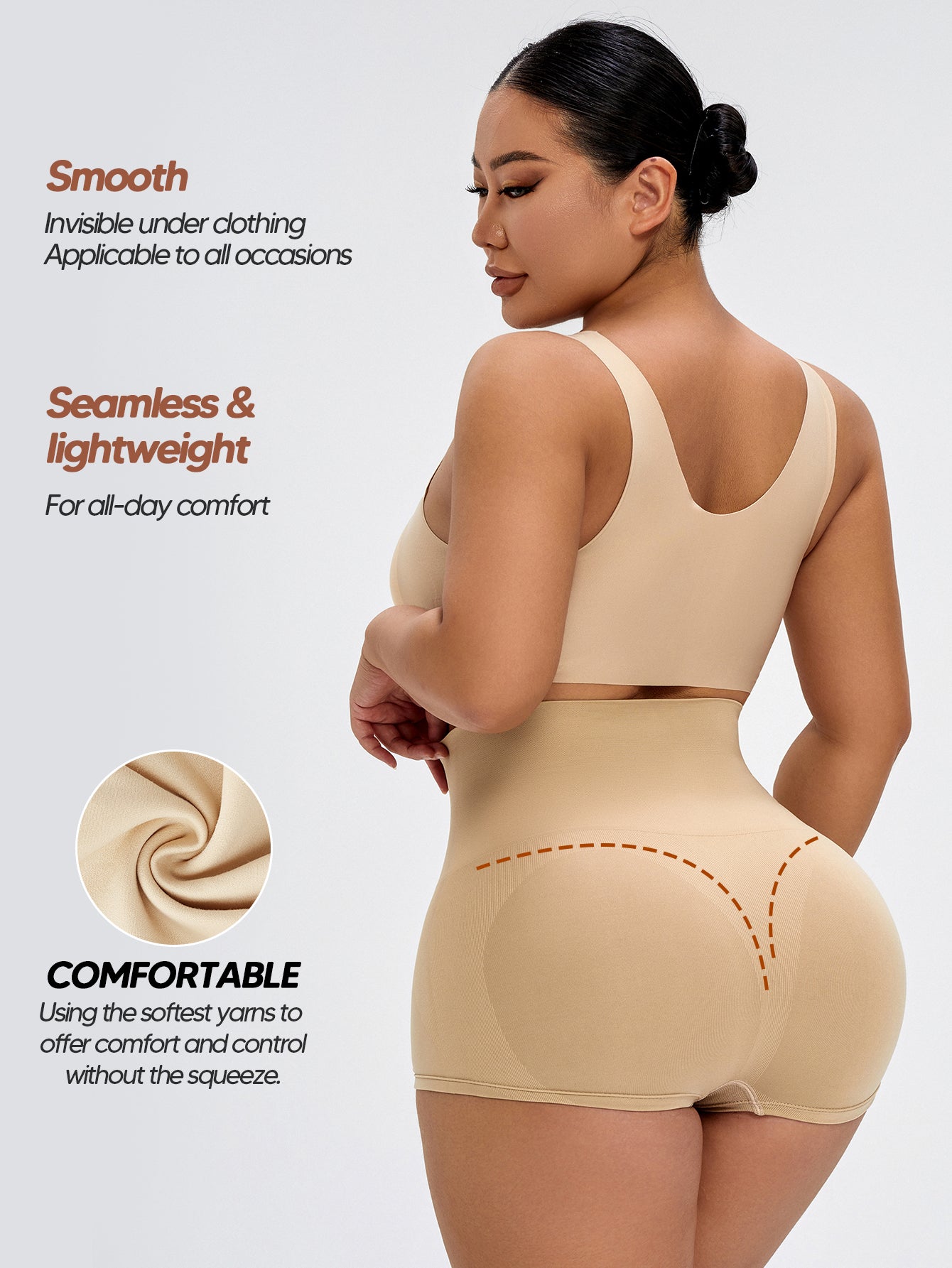 Womens Underwear Tummy Control Underwear Butt Lifting Shorts Shaping Briefs