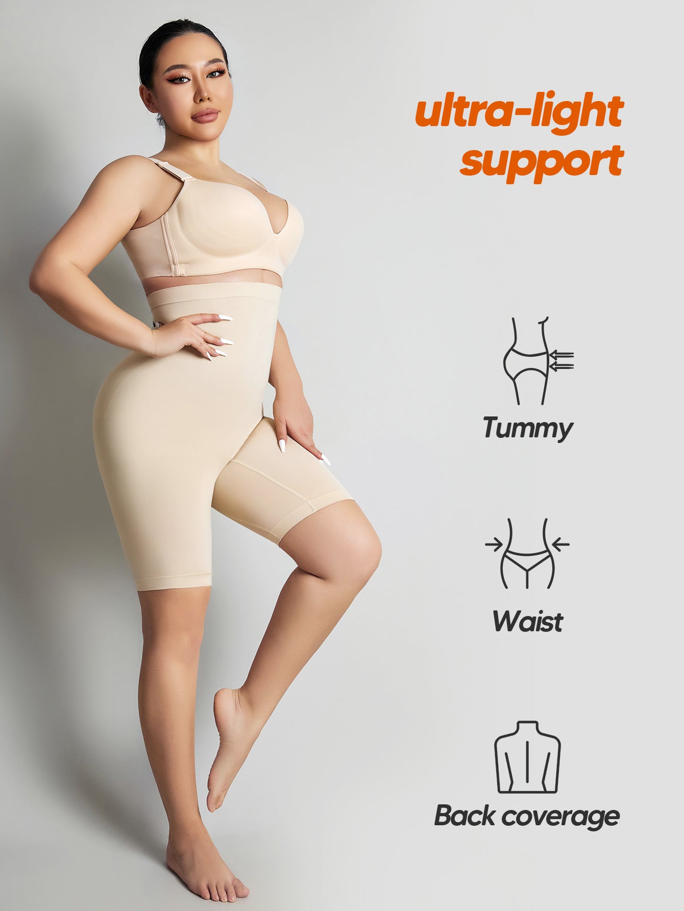Seamless Shaping Boyshorts Panties for Women Comfy Under Dress Shapewear Shorts