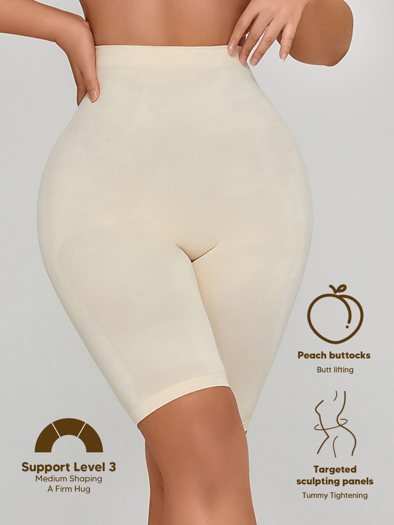 Flexible Fit Firm Control Shaping Shorts Thigh Slimming Shapewear