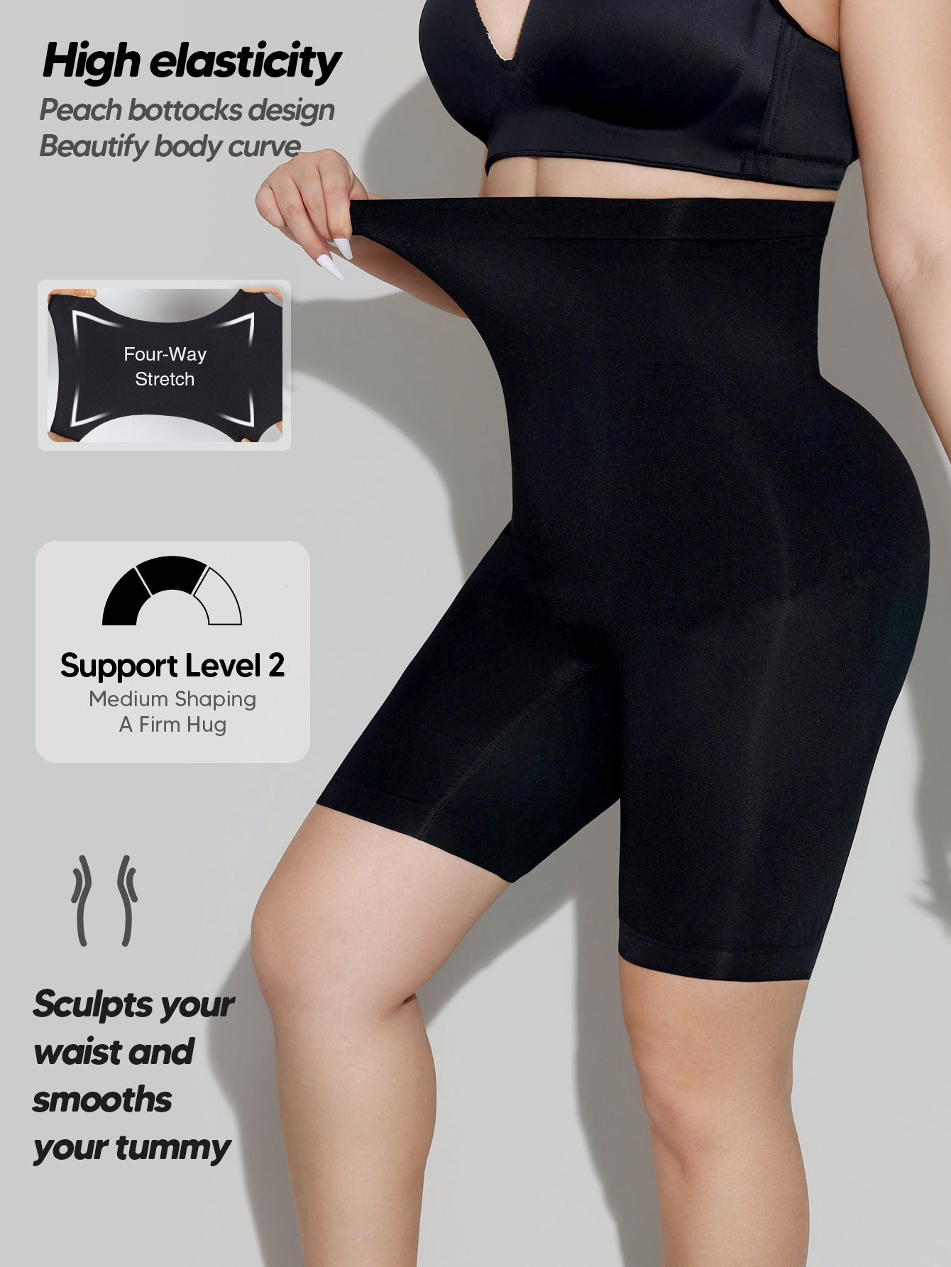 Seamless Shaping Boyshorts Panties for Women Comfy Under Dress Shapewear Shorts