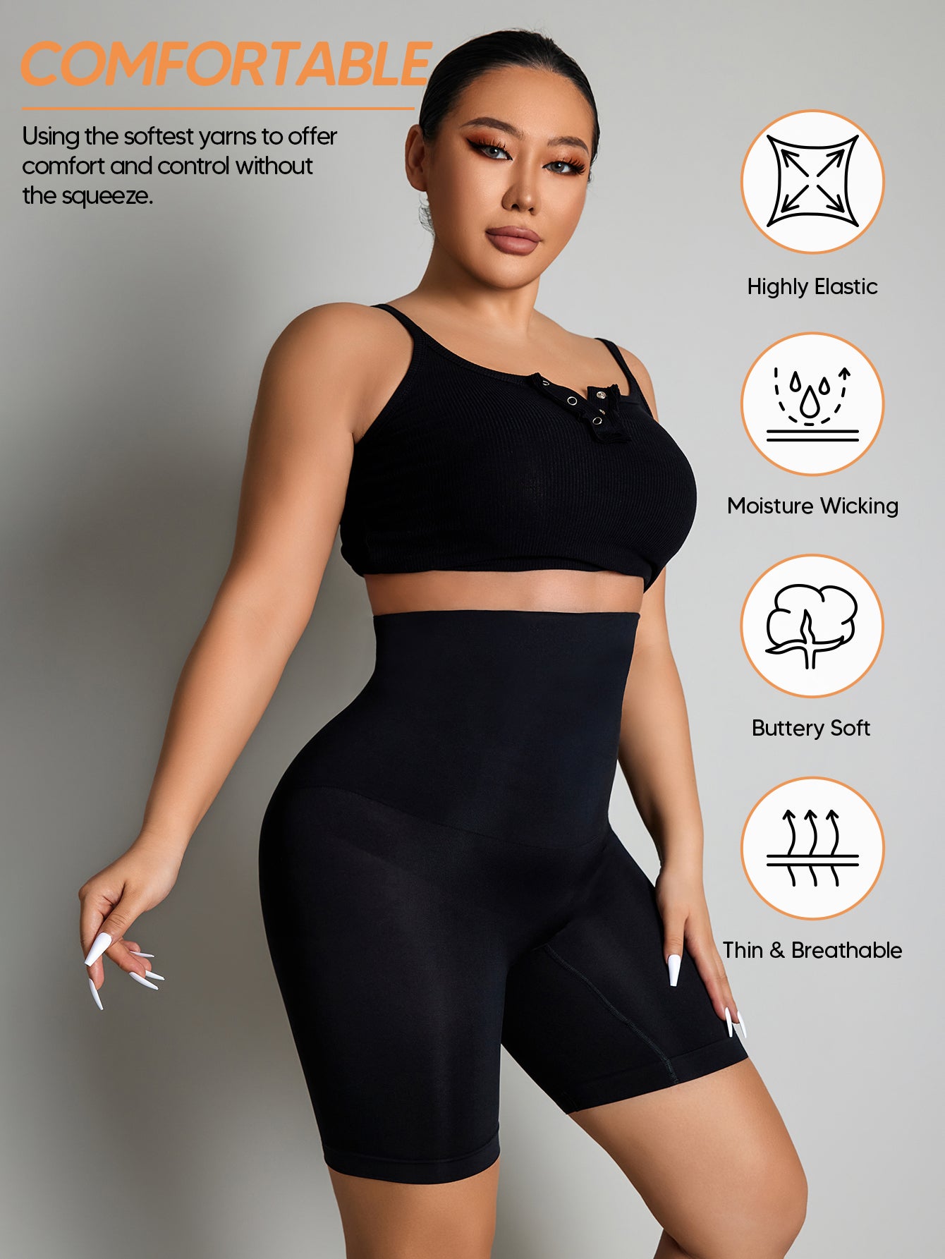 Tummy Control Panties Super Comfy double layer Thigh Slimmer BoyShort Underwear