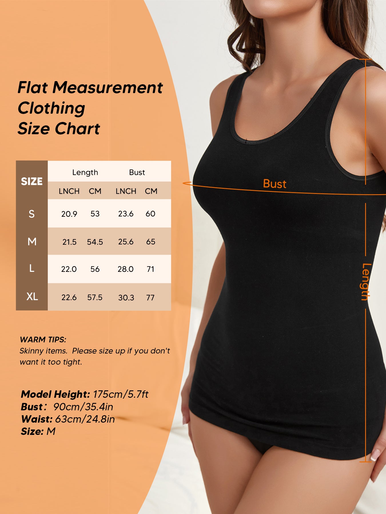 Essentials Women's Slim-Fit Tank Tops Seamless Compression Body Shaper Camisole