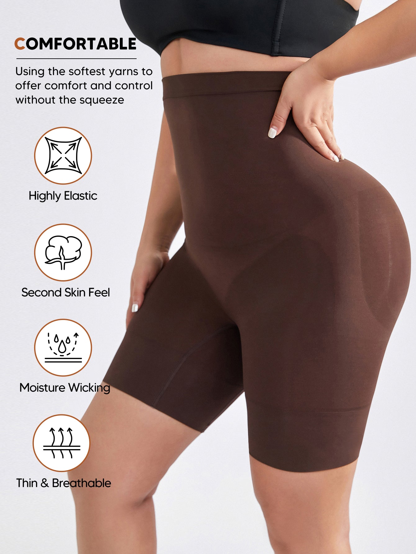 High Waisted Body Shaper Shorts Shapewear for Women Girdle Tummy Slimmer
