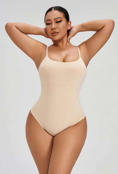 Tummy Control Faja for Women Seamless Bodysuit Sleeveless Thong Cami Leotard
