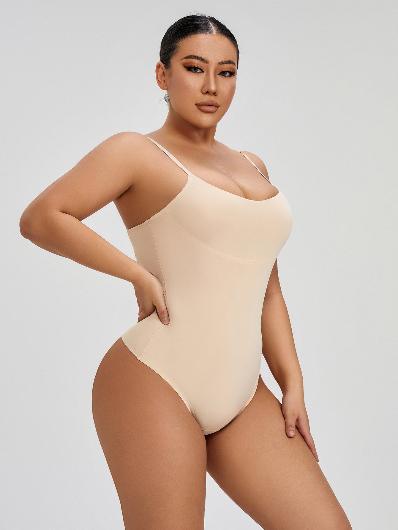 Tummy Control Faja for Women Seamless Bodysuit Sleeveless Thong Cami Leotard