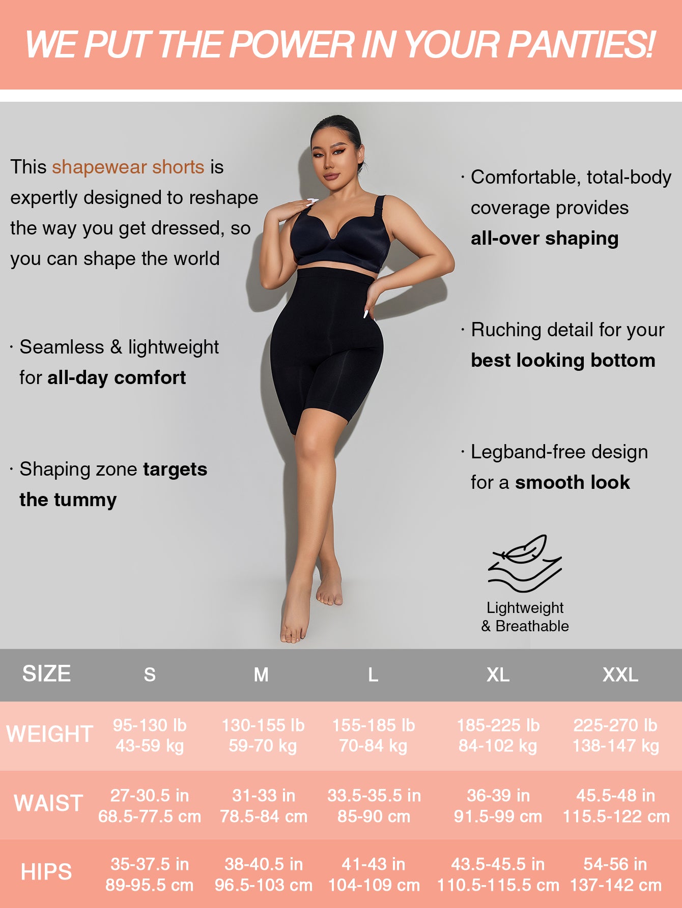 Seamless Shaping Boyshorts Panties for Women Comfy Under Dress Shapewear Shorts