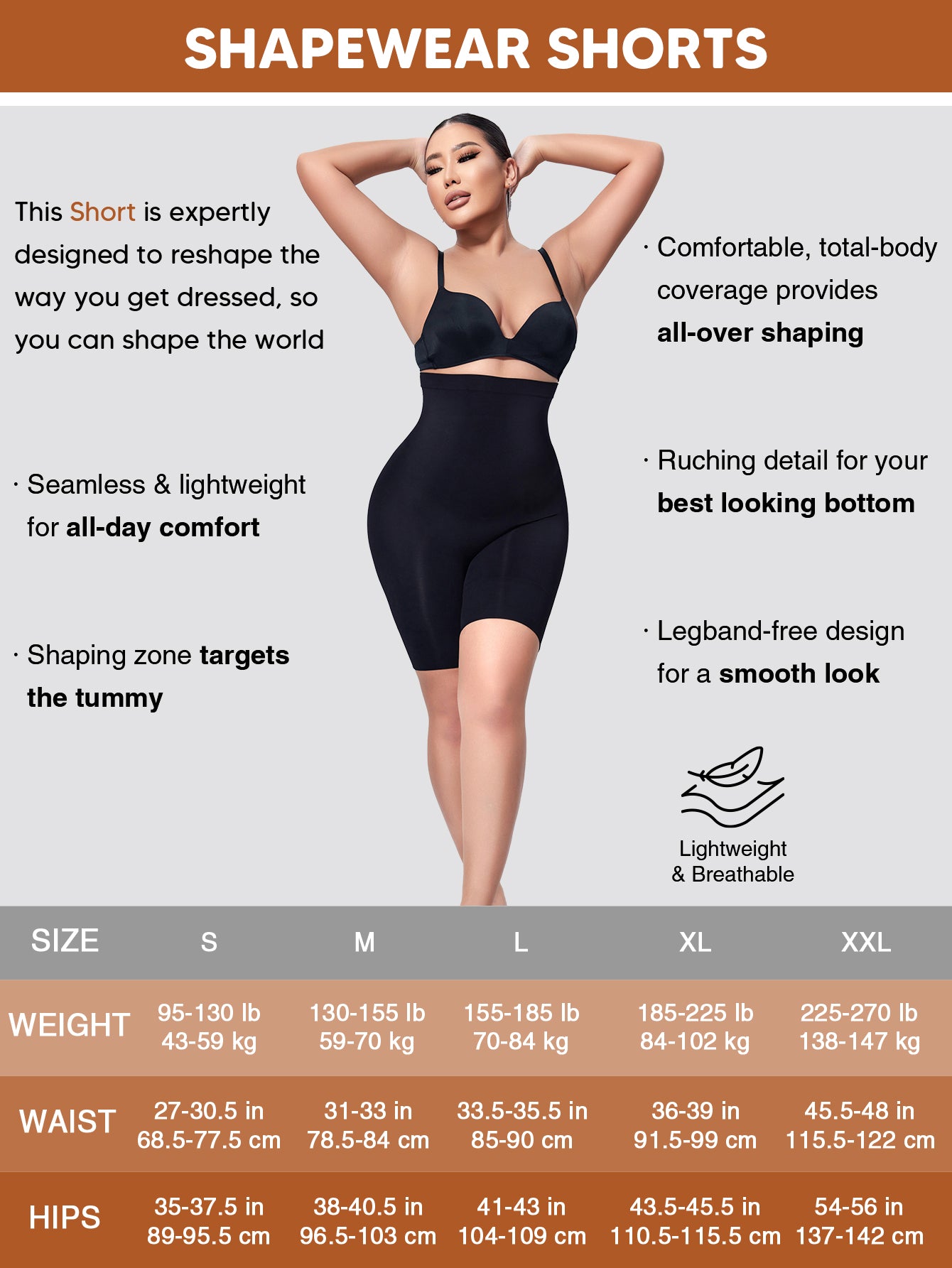 High Waisted Body Shaper Shorts Shapewear for Women Girdle Tummy Slimmer